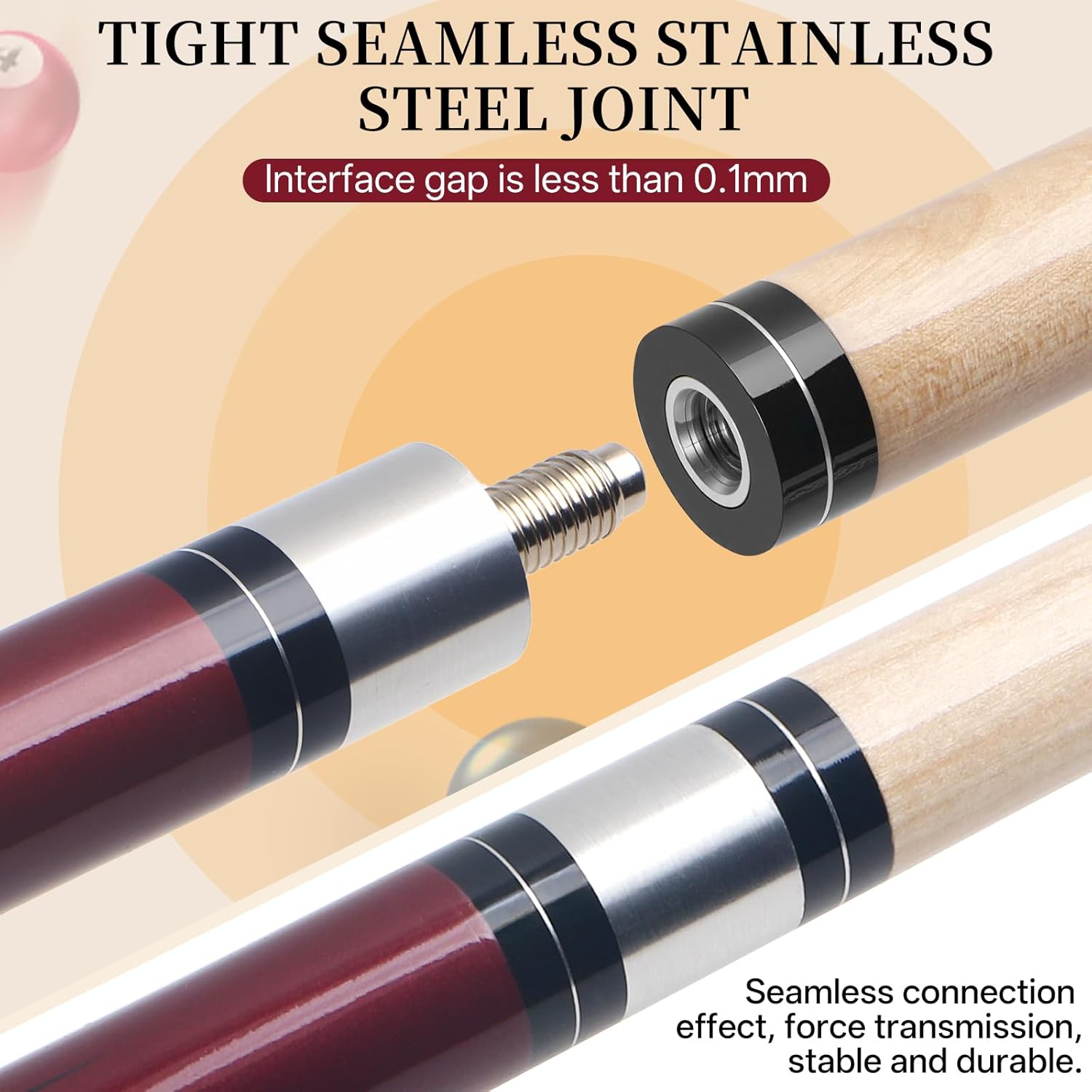 Thumbnail 4 de Kmise 58 Inch Pool Cue Set 3-Pack 🎱