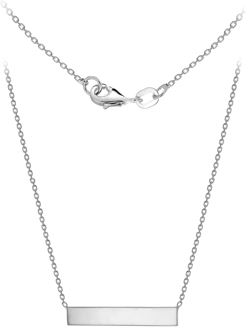 Thumbnail 2 de Vergoldete Halskette von Amazon Essentials mit horizontalem Stab aus Sterlingsilber