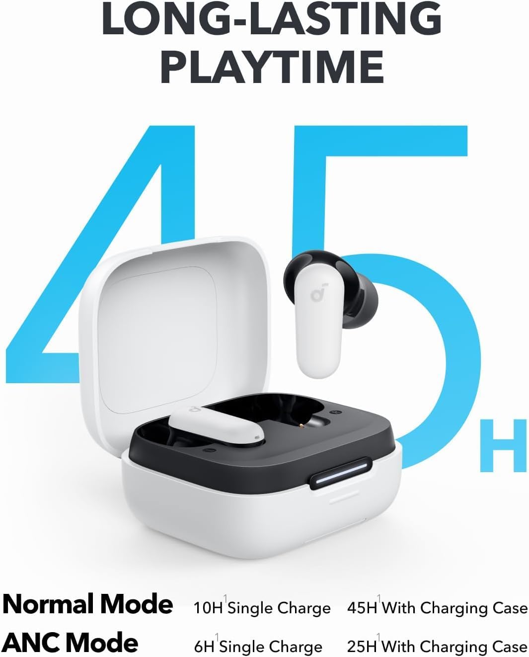 Detalle 1 de Soundcore P30i A3959 wireless earbuds with adaptive ANC and 2-in-1 case