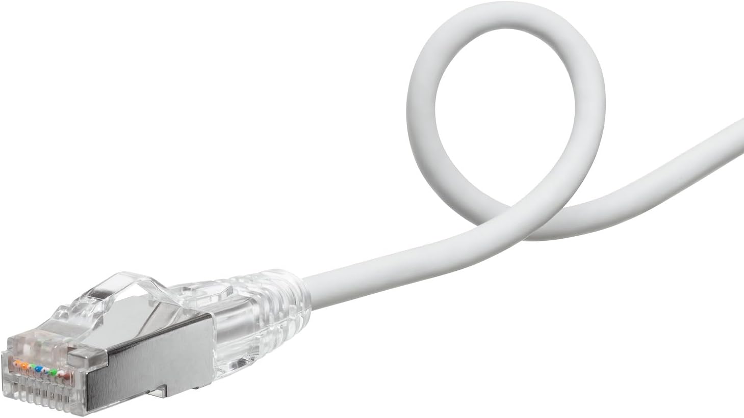 Detalle de サンワサプライ KB-SL5STPS-02W CAT5e STP LANケーブル 2m・スリム・ホワイト