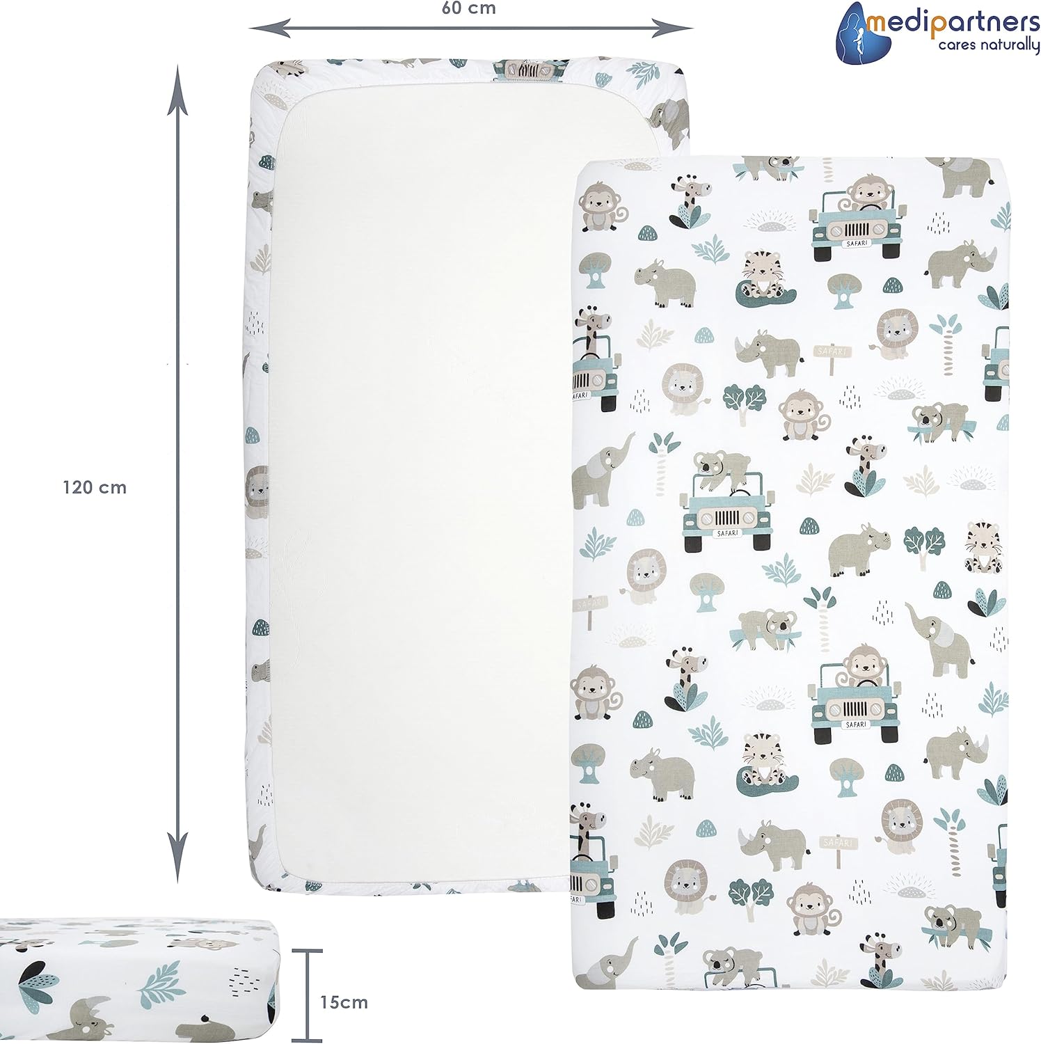 Thumbnail 2 de Medi Partners Sabana Bajera Cuna 60x120 Algodón