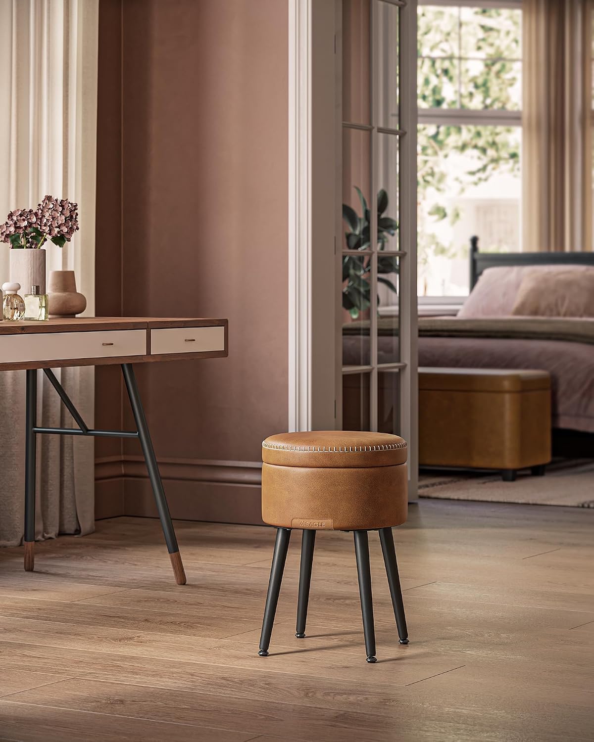 Detalle de VASAGLE Storage Ottoman ULOM005K01