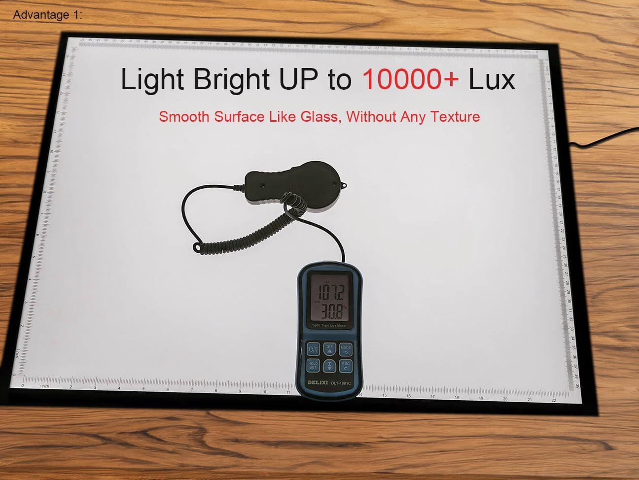 Thumbnail 1 de WELZK 10000+ Lux High Bright Leuchttisch A2 – 3-Farben Light Pad mit 10 Stufen Dimmen