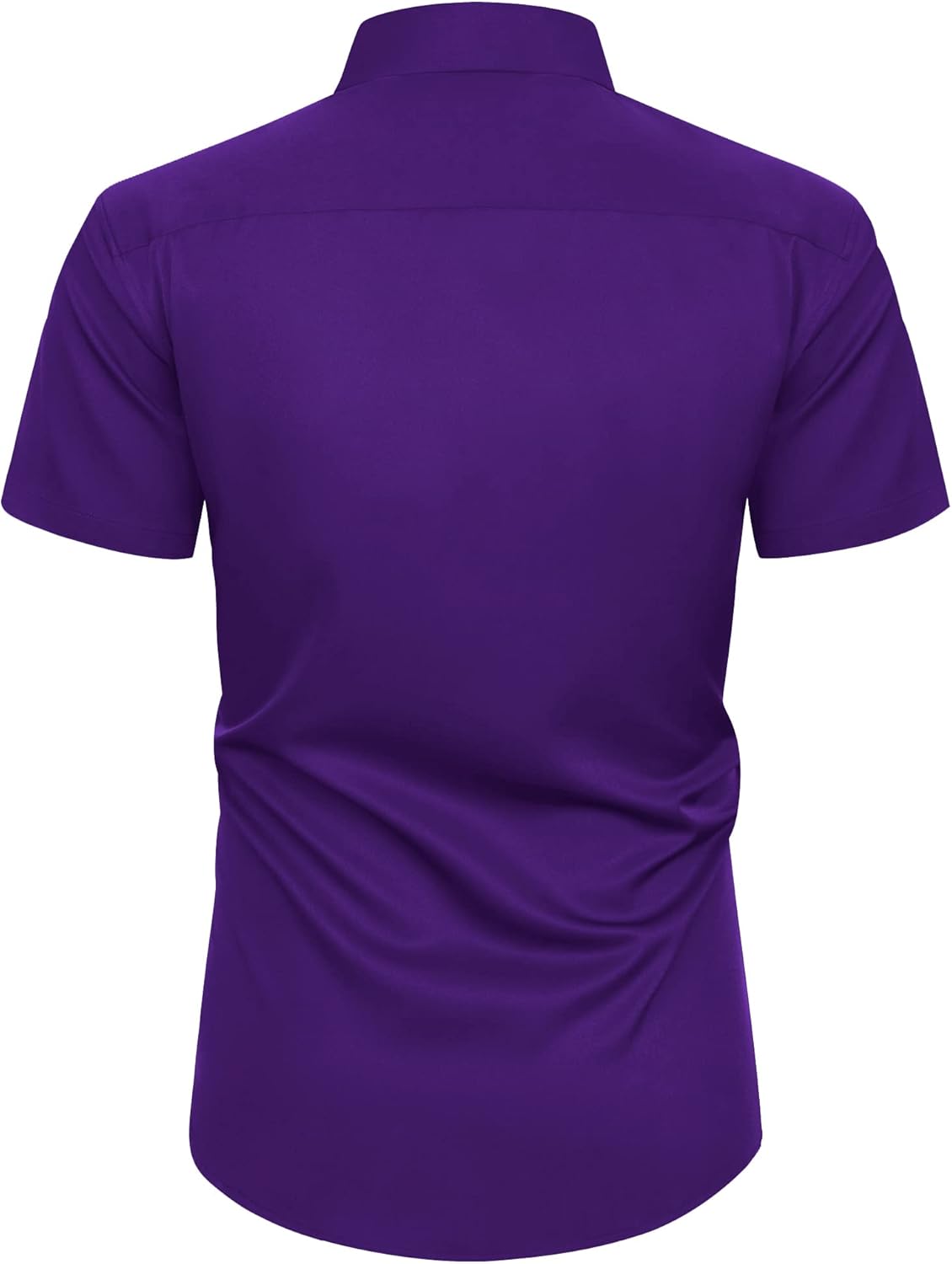 Detalle de siliteelon Herren Kurzarm Hemden Casual Regular Fit – Bügelfrei und faltenfrei