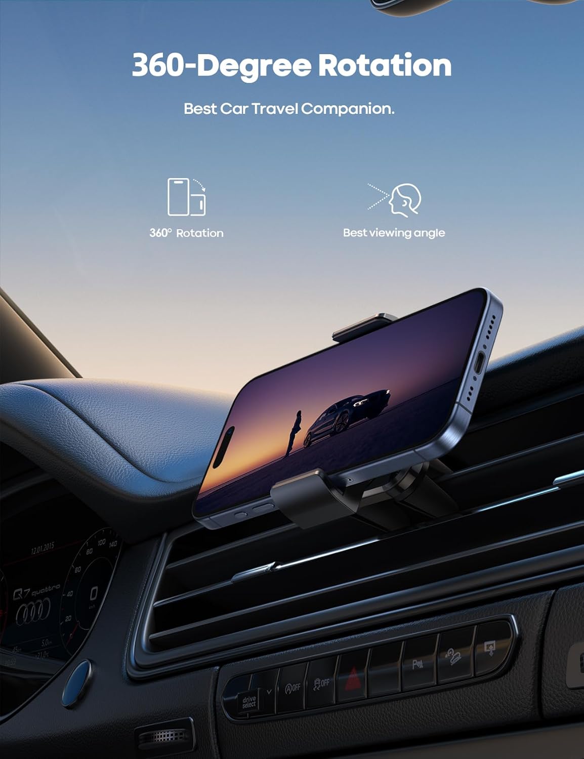 Detalle de Lamicall Car Vent Phone Mount 4.7–6.7in