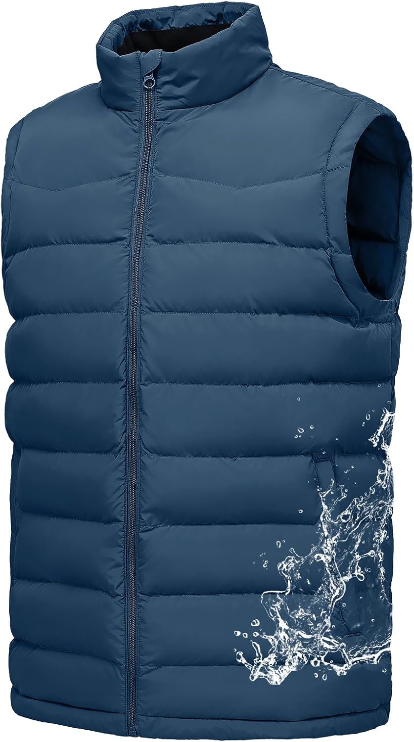 Detalle de Rdruko Men's Quilted Puffer Vest