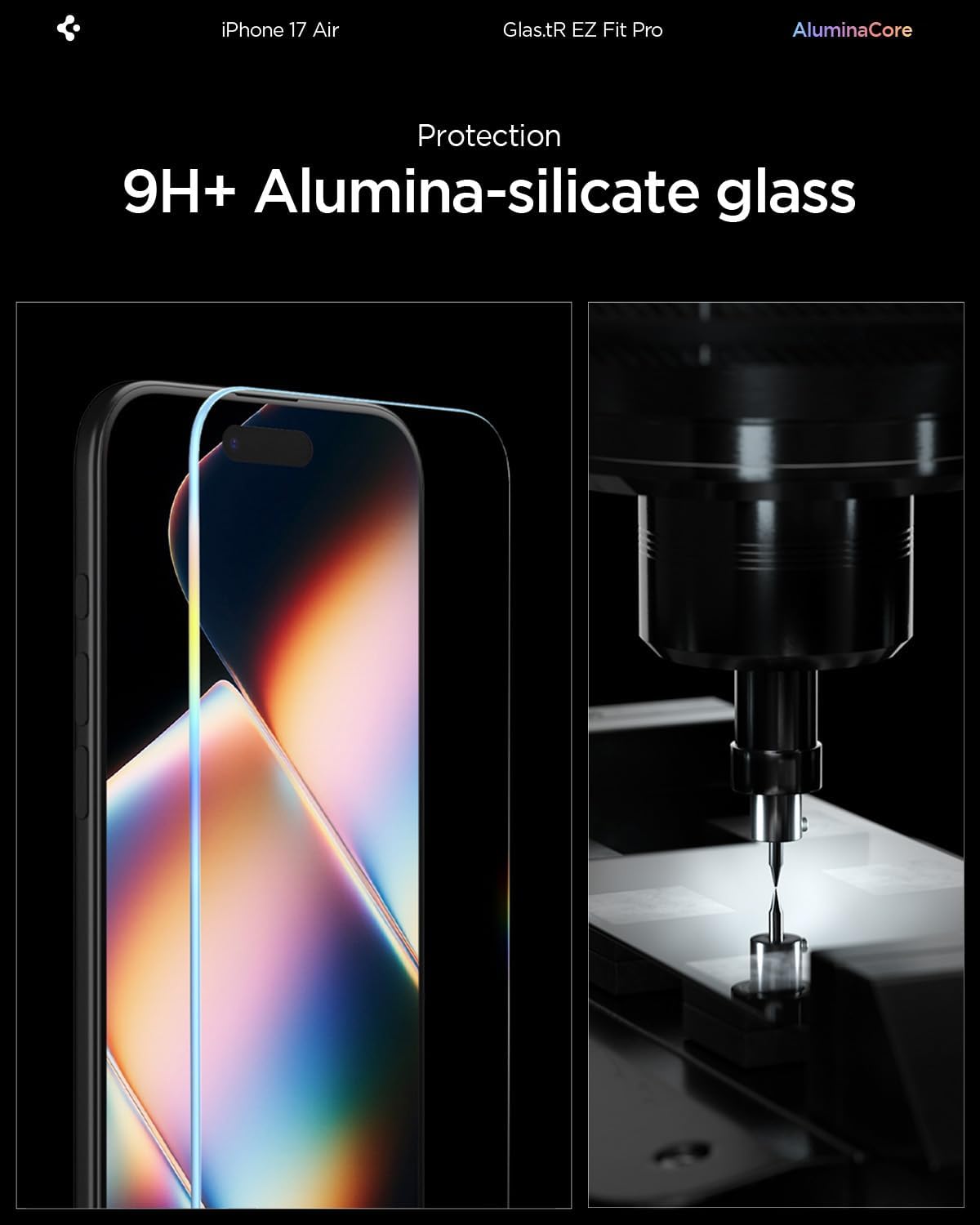 Thumbnail 2 de Spigen Glas.tR EZ Fit Pro – Verre trempé 9H pour iPhone (2 pièces), pose facile