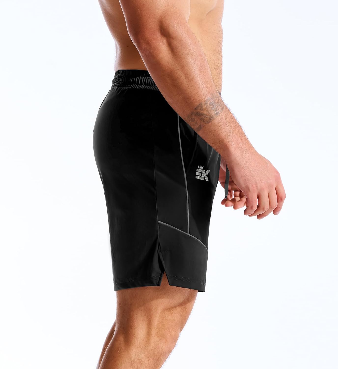 Thumbnail 6 de BROKIG Mens AdiArmor Gym Shorts — Lightweight, protective, with zip pockets for training