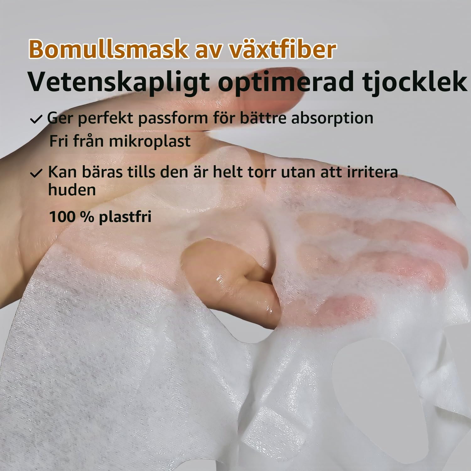 Thumbnail 6 de RAZUYEN ansiktsmasker, 10-pack med hyaluronsyra och peptider