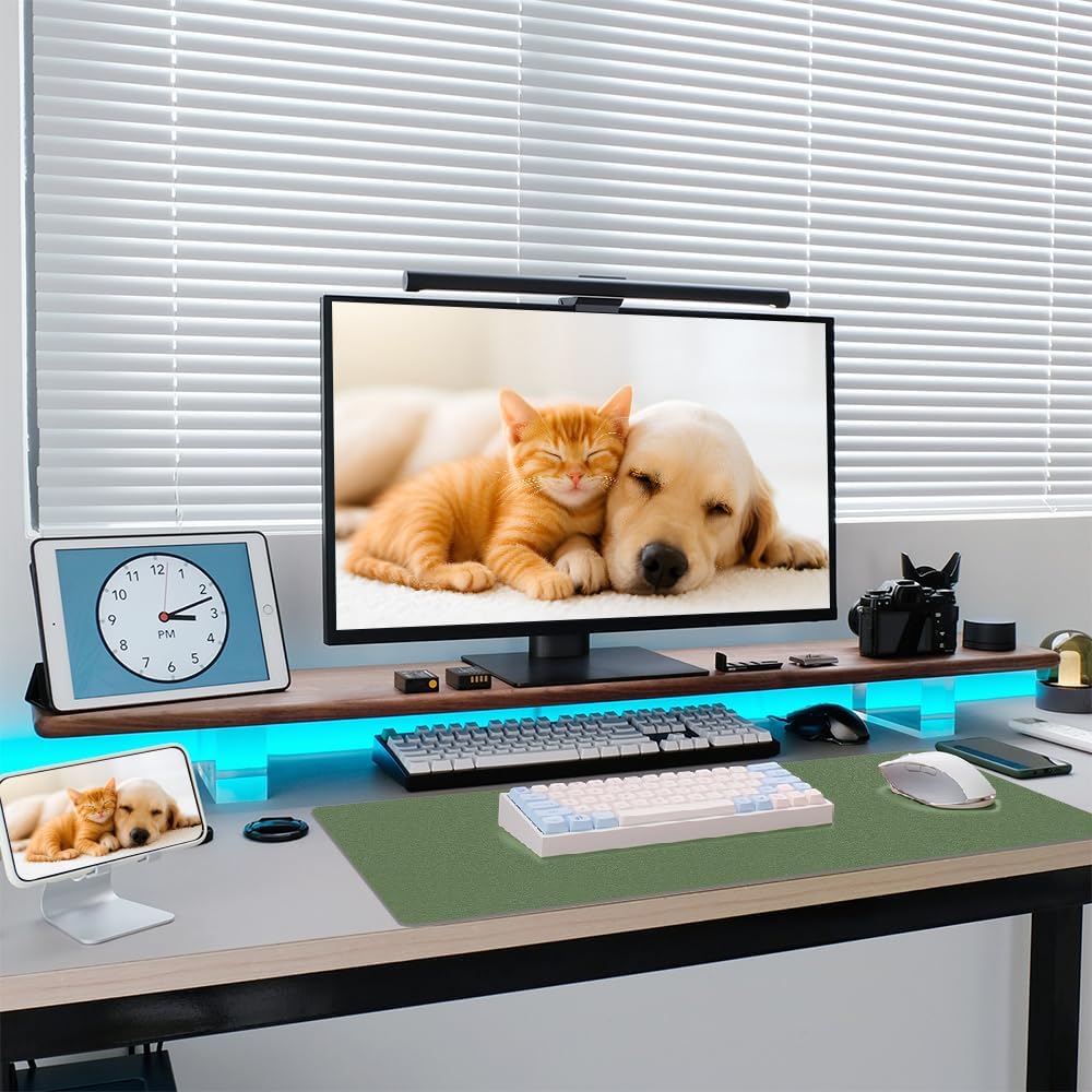 Thumbnail 4 de Niviy Leather Desk Mat Non-Slip PU Mouse Mat (60 x 35 cm) – waterproof desk protector