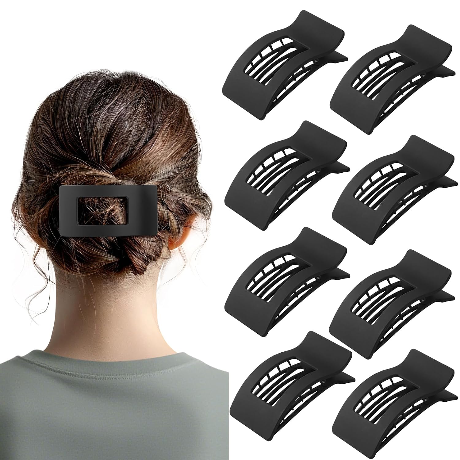 Detalle de French Flat Hair Clips, 8-Pack