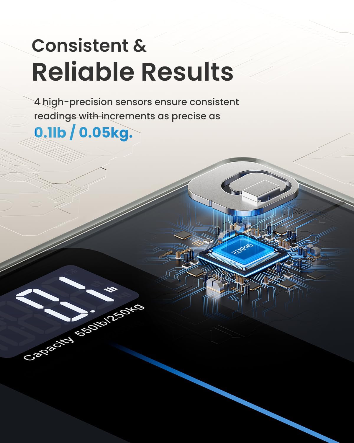 Thumbnail 1 de RENPHO Weighing Scales 250 kg digital scales ⚖
