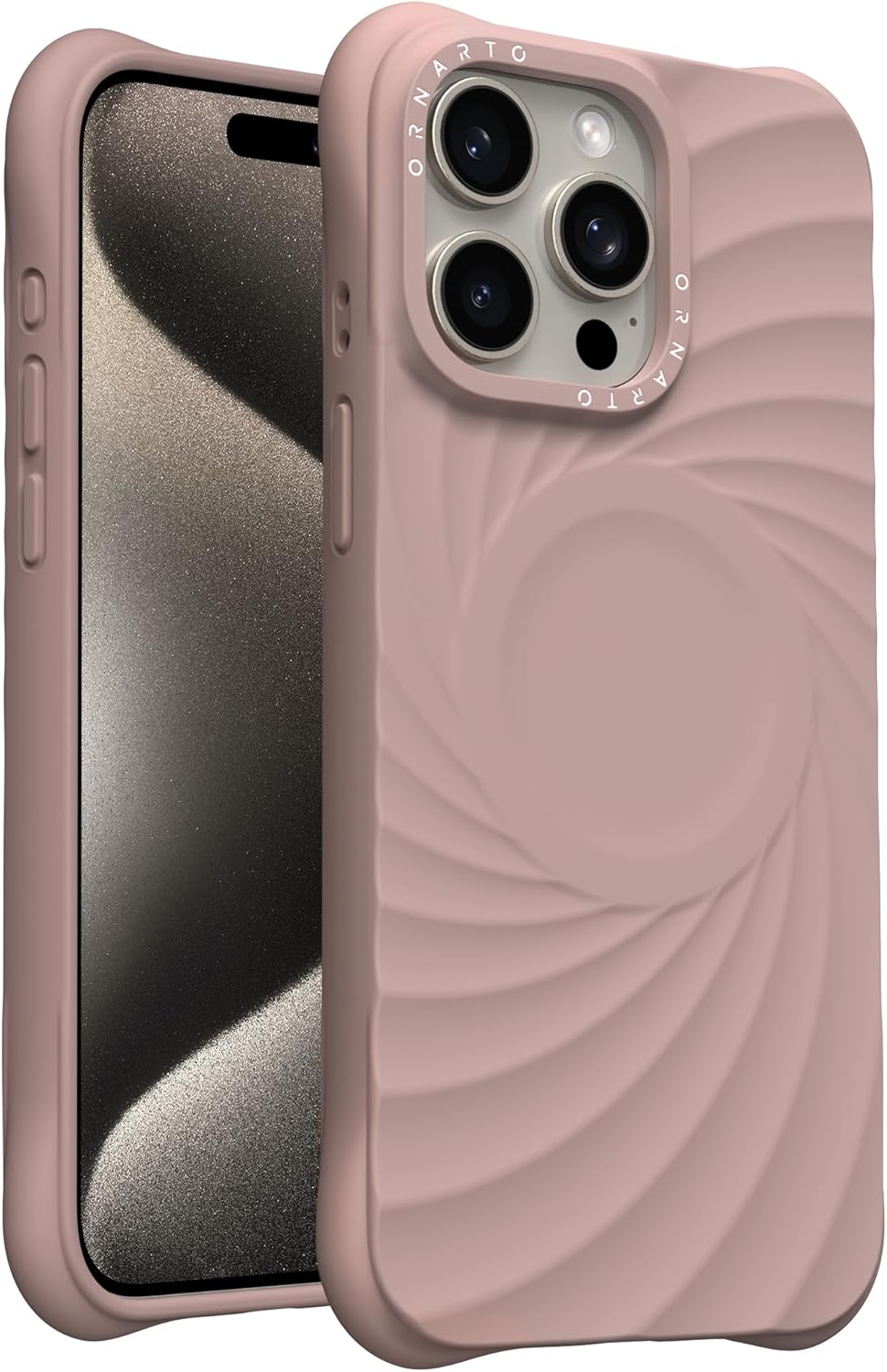 Detalle de ORNARTO Vortuxe for iPhone 15 Pro Max Case 6.7" – Military-Grade Protection with Textured Grip