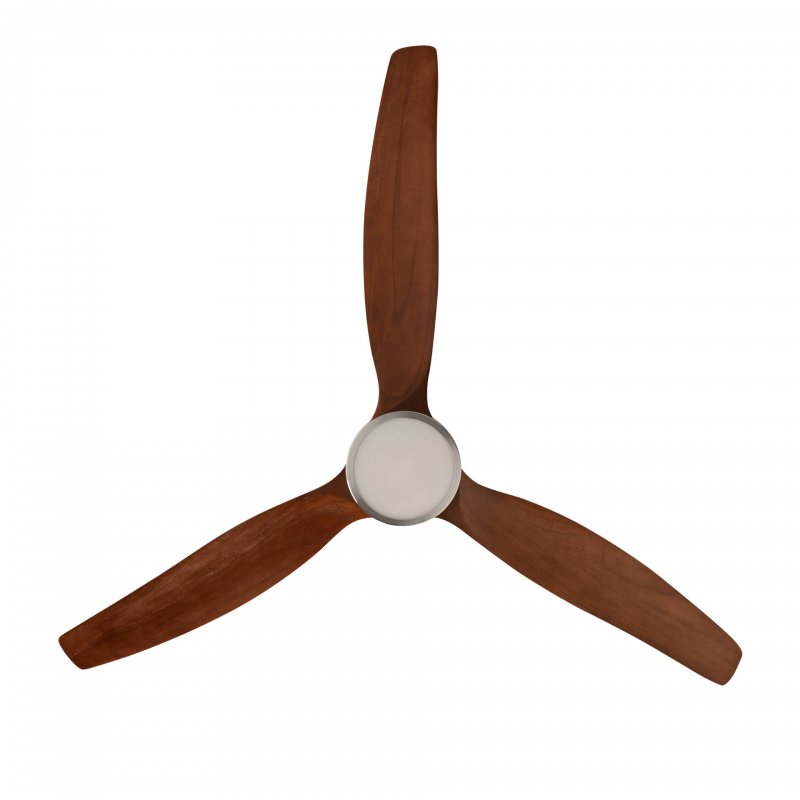 Detalle 2 de Mellerware Brizy Bright Ventilador de Techo con Luz y Mando 45W, Madera Oscura