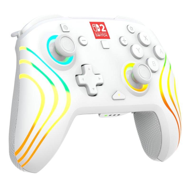 Detalle 2 de Mando Turtle Beach Afterglow Wave Wireless White RGB Bluetooth USB-C Switch 2