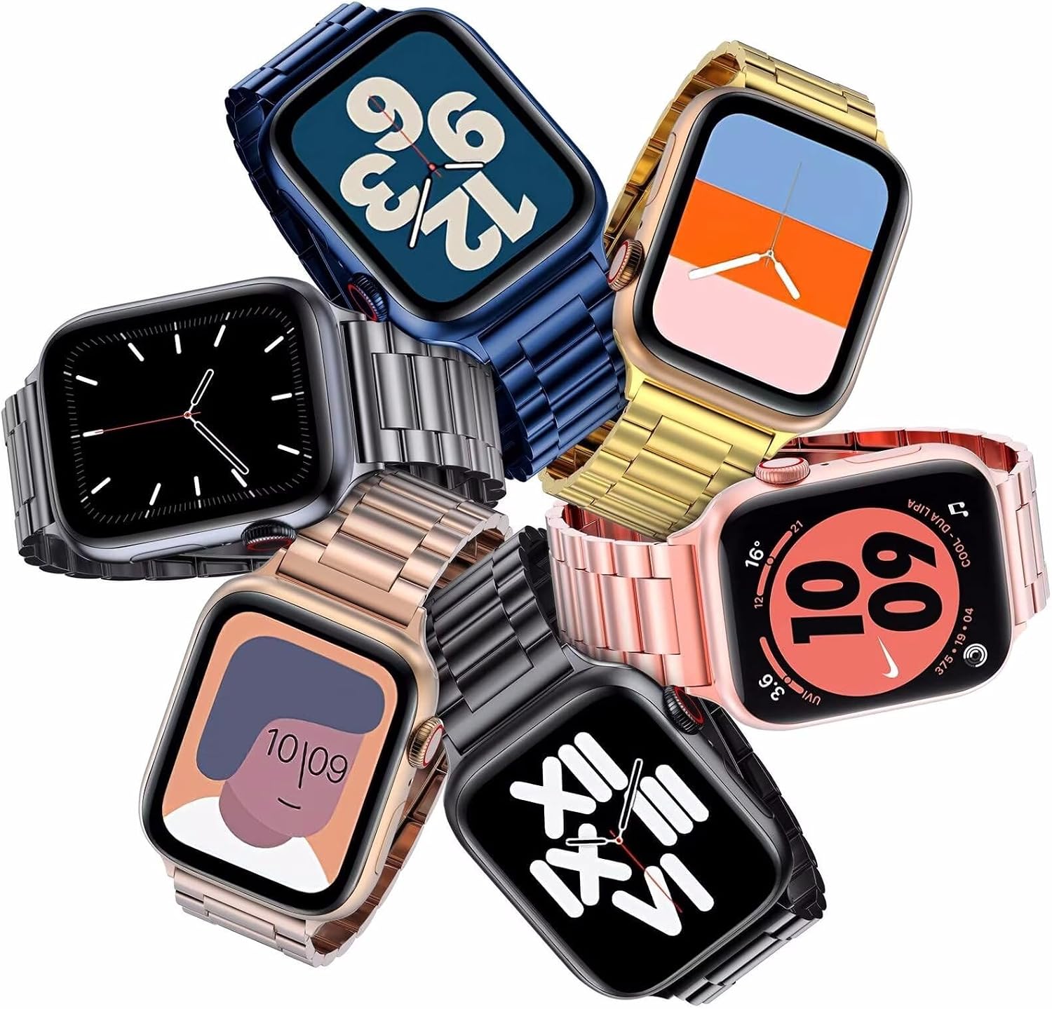 Thumbnail 6 de Hongxinzhan Edelstahl Armband Apple Watch 46mm