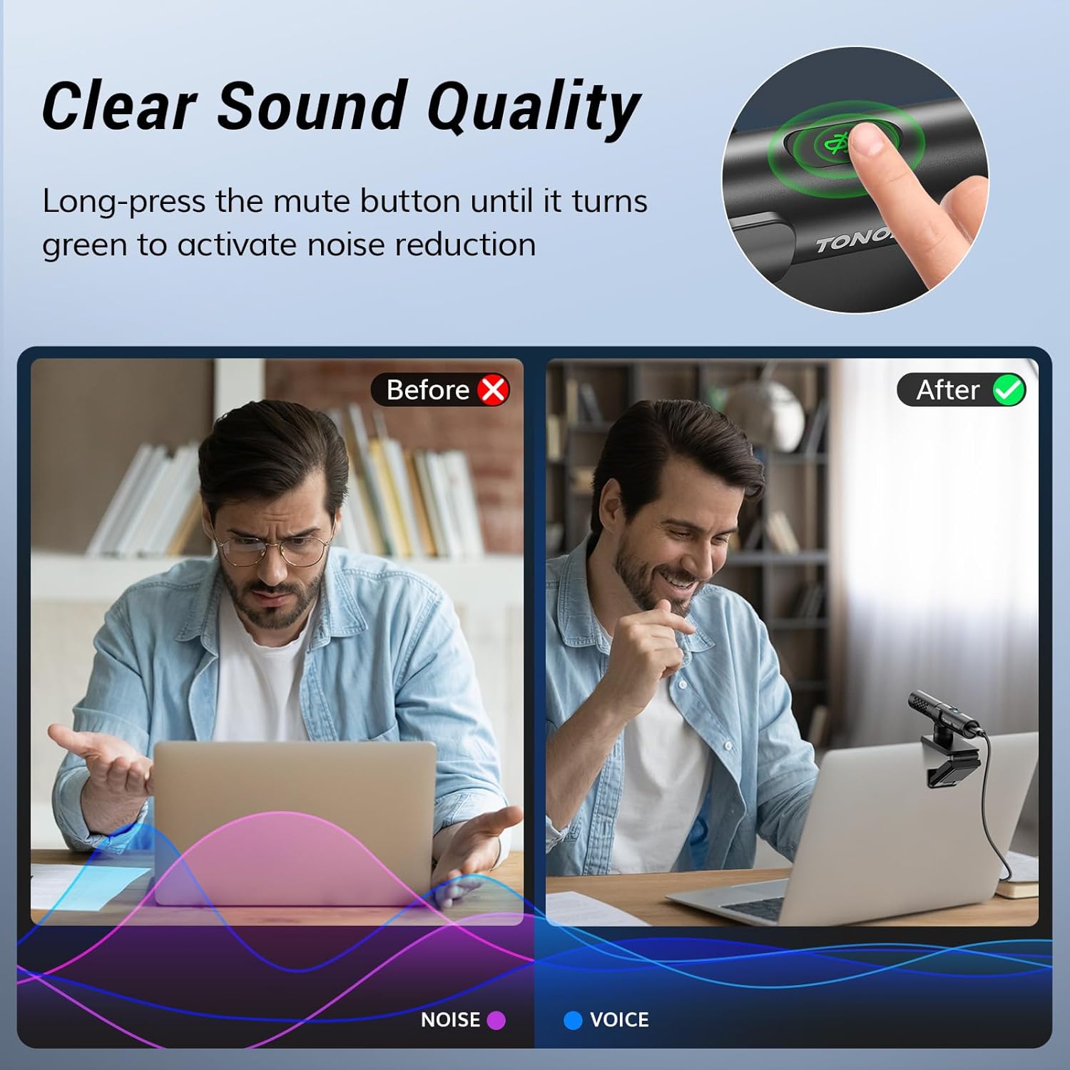 Detalle 2 de TONOR TM310 USB Conference Microphone with Supercardioid Pickup, Mute and LED