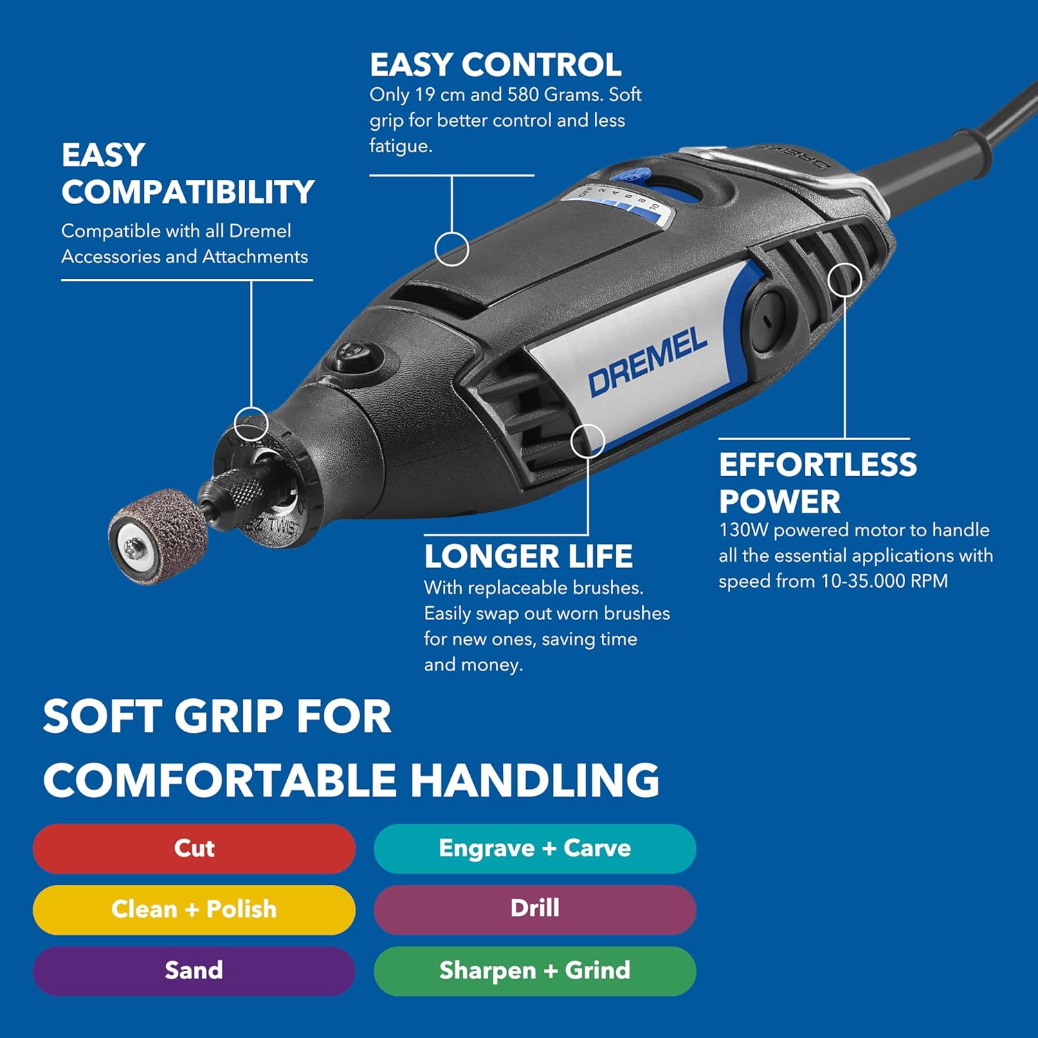 Thumbnail 2 de Dremel 3200 Rotary Tool Kit: Compact Power for DIY Tasks