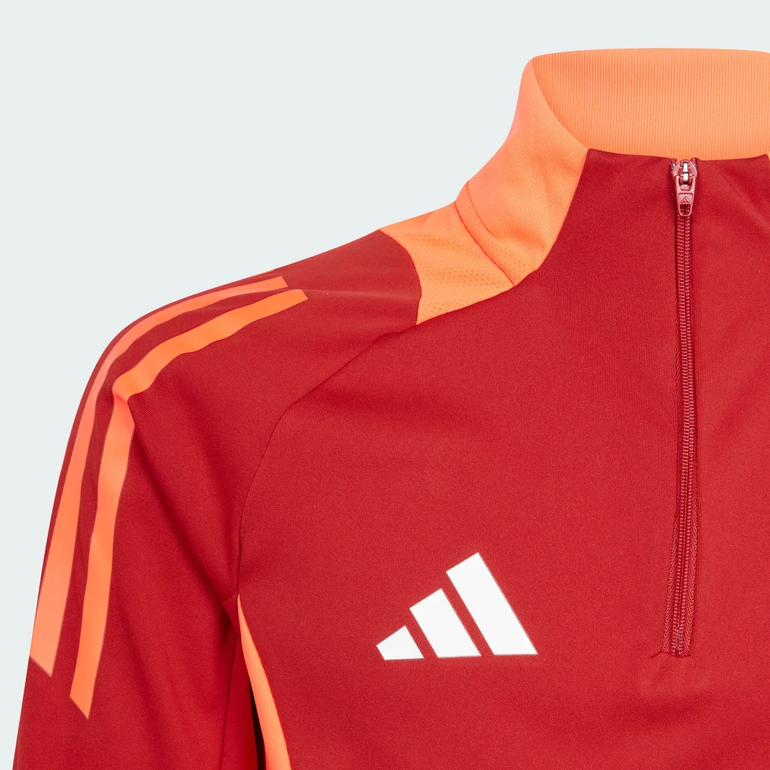 Detalle 2 de Sudadera entrenamiento Tiro 24 Competition (Adolescentes) de Adidas, en rojo