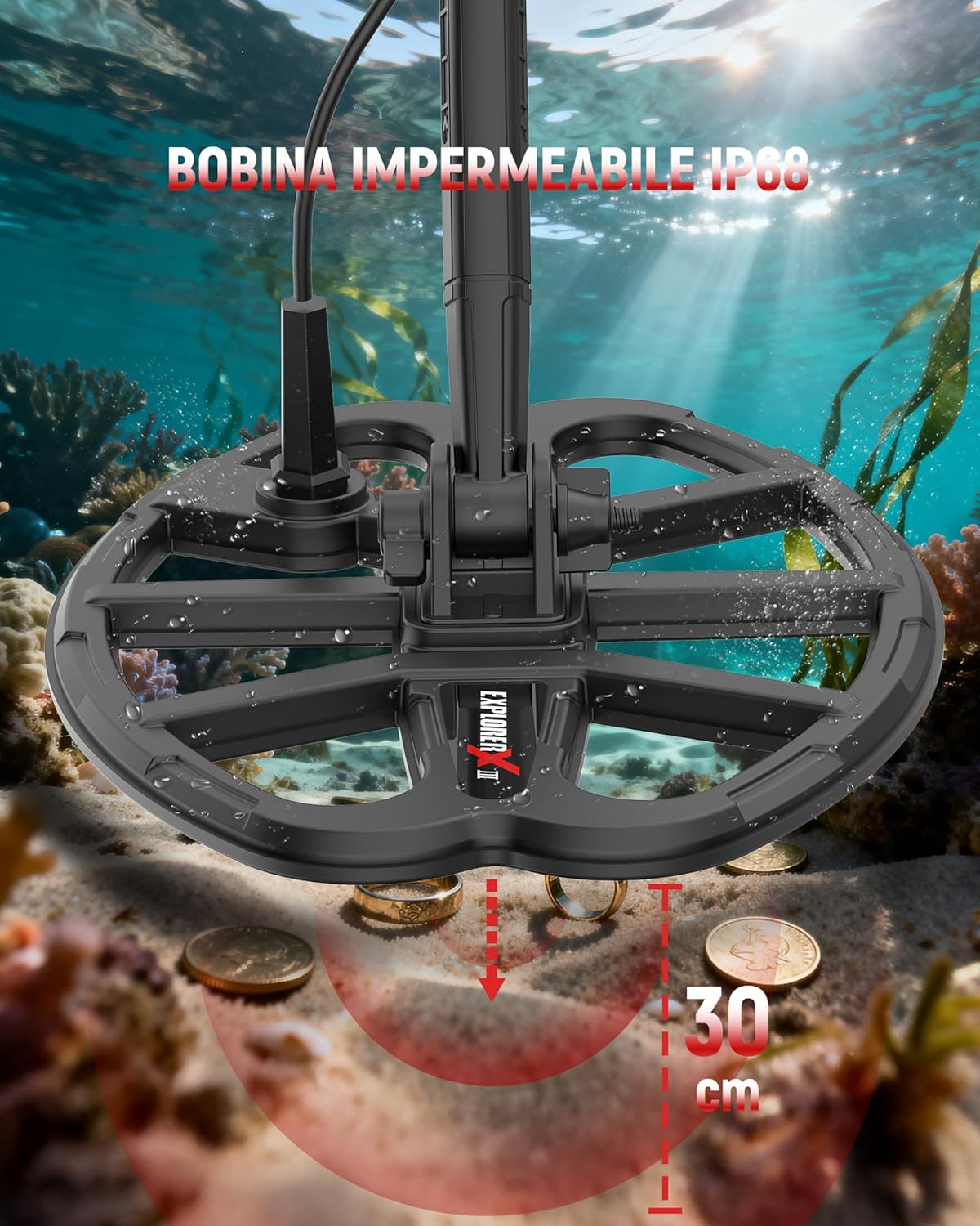 Thumbnail 5 de KAIWEETS Metal detector Professionale 28 cm