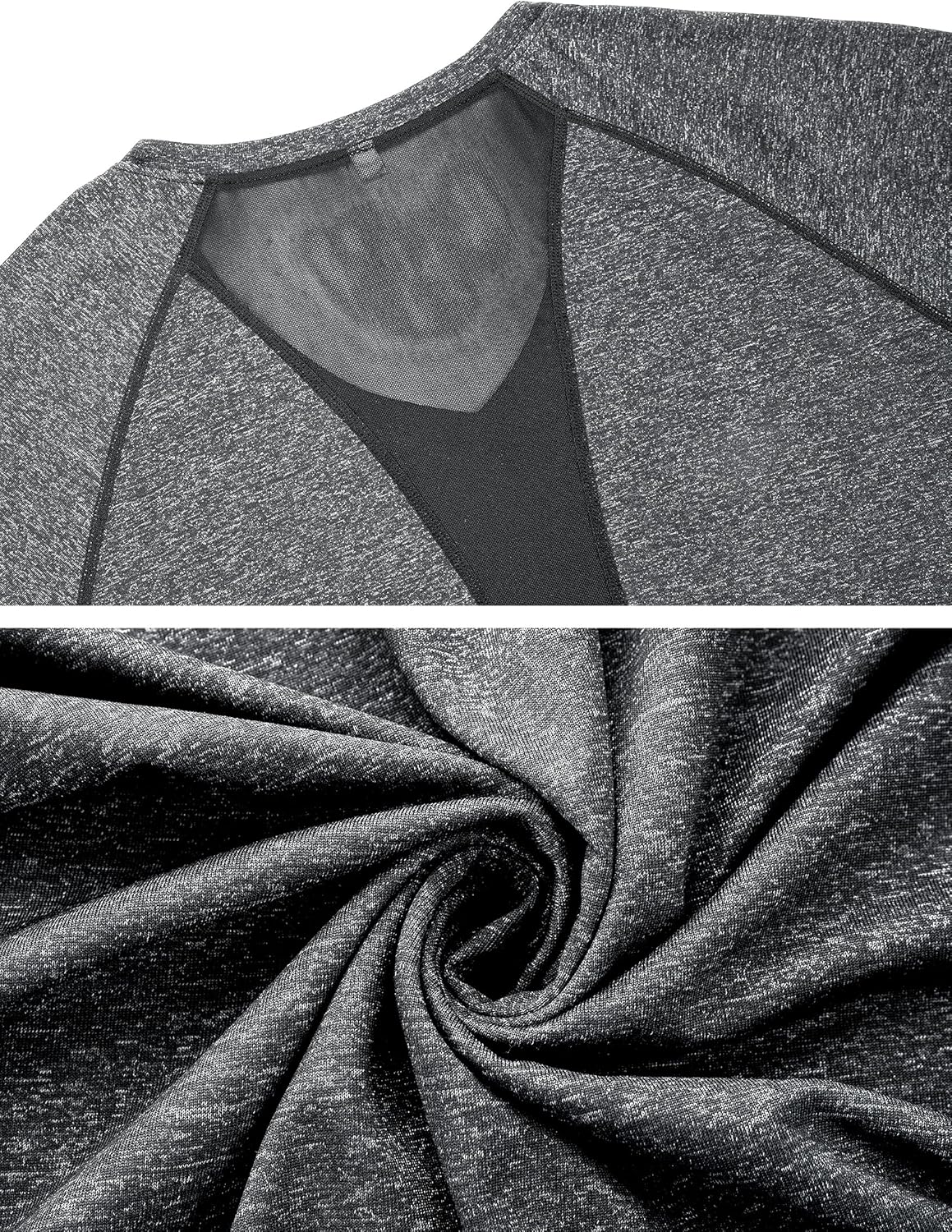 Thumbnail 4 de Wayleb Maglietta sportiva donna con scollo a V, tessuto ad asciugatura rapida e manica corta (S-XXL)