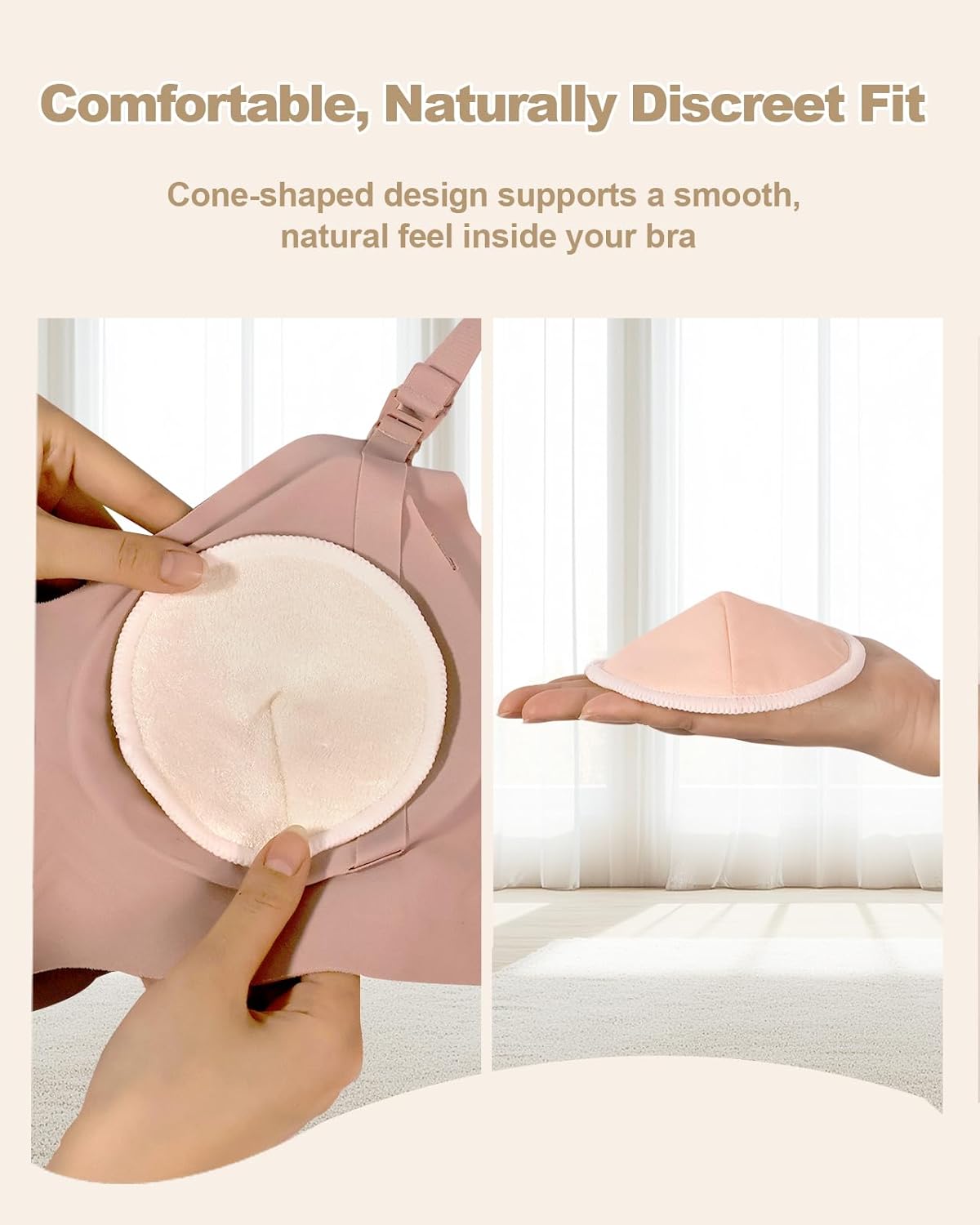 Thumbnail 5 de Oiomniv Organic Reusable Nursing Pads (14 Pack) – 4.7 Inch Washable Breast Pads with Bags