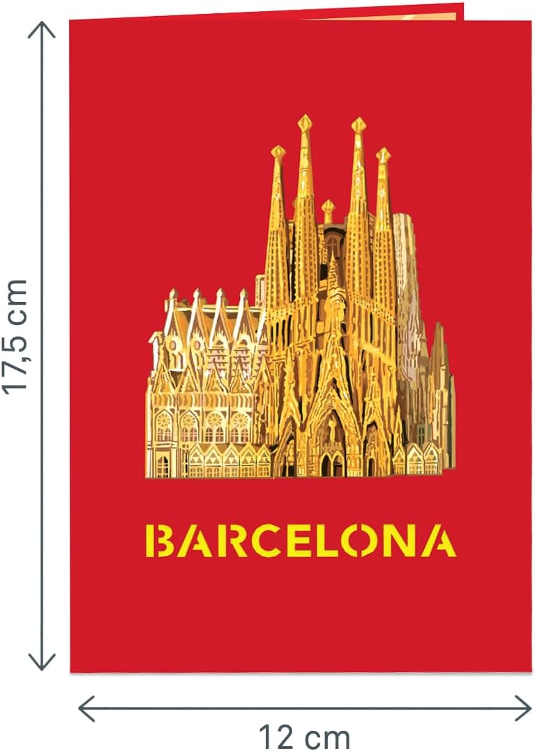 Thumbnail 3 de papercrush® Carte Pop-Up Barcelone 3D – carte anniversaire avec effet surprise