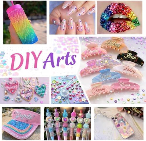 Thumbnail 7 de Bedazzling Kit with Glue 32000Pcs 40 Colours 3mm Resin Jelly Rhinestones by JulFunny