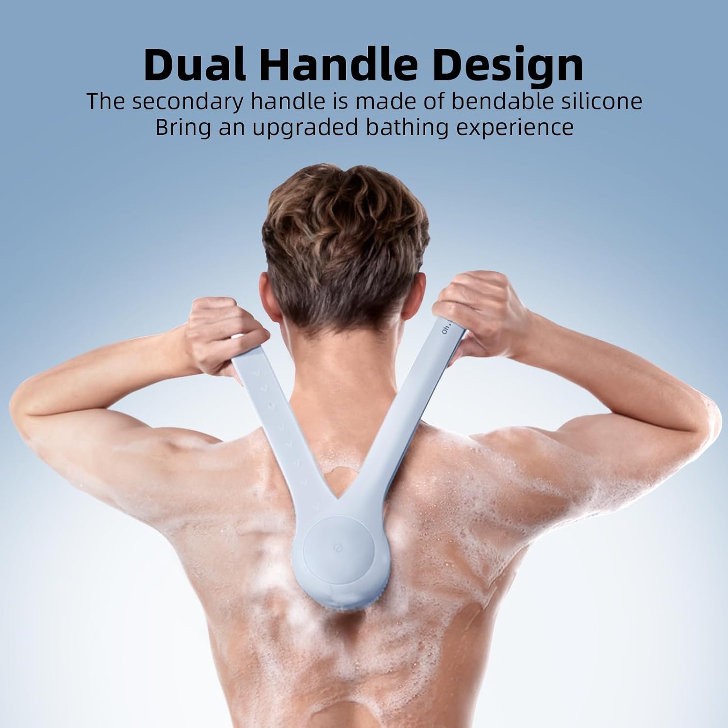 Thumbnail 4 de Oh,XIYU Electric Back Brush: 360° Rotating Back Scrubber with Long Handle