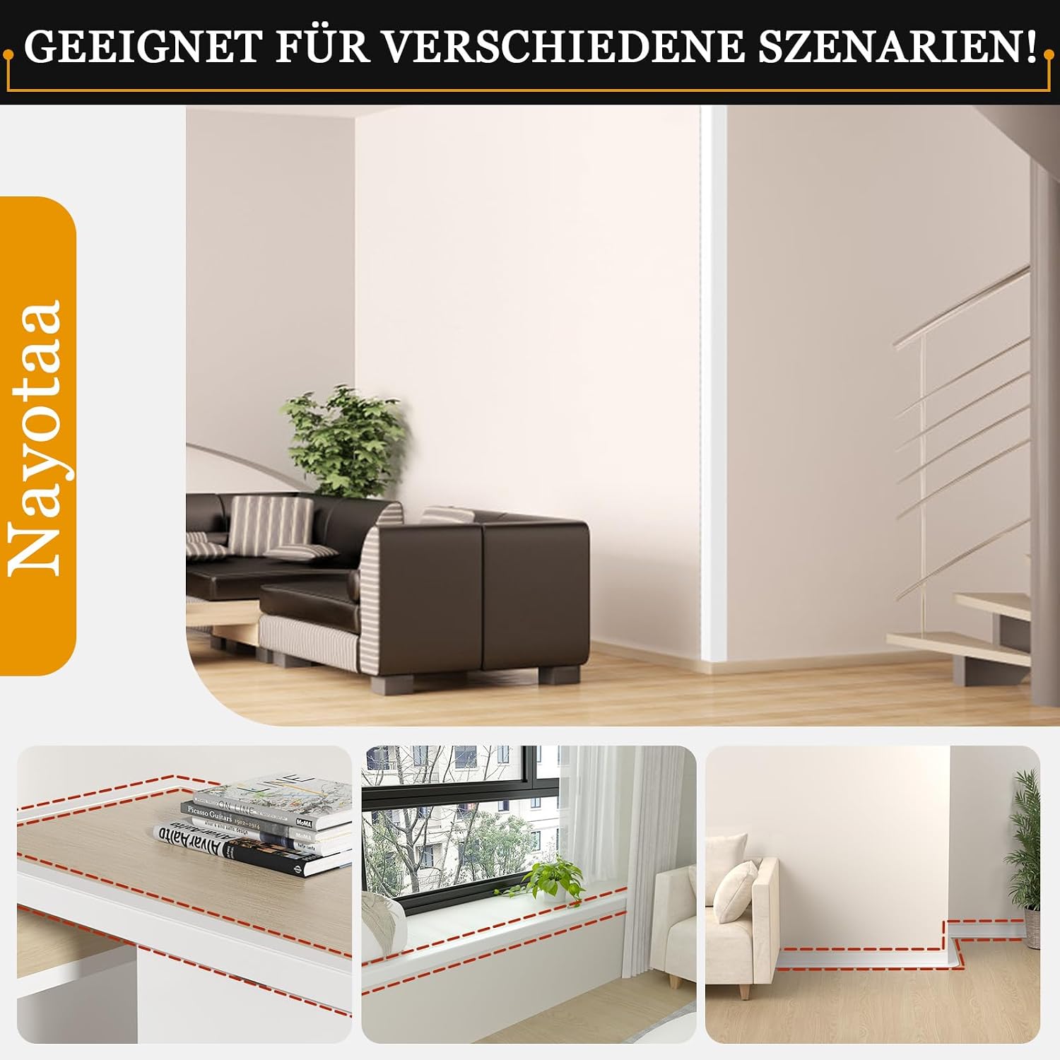 Detalle de Nayotaa Kantenschutz Leisten 20 Ft