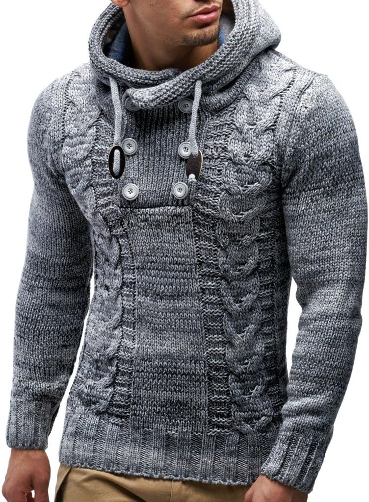 Detalle de Leif Nelson maglione uomo Slim Fit