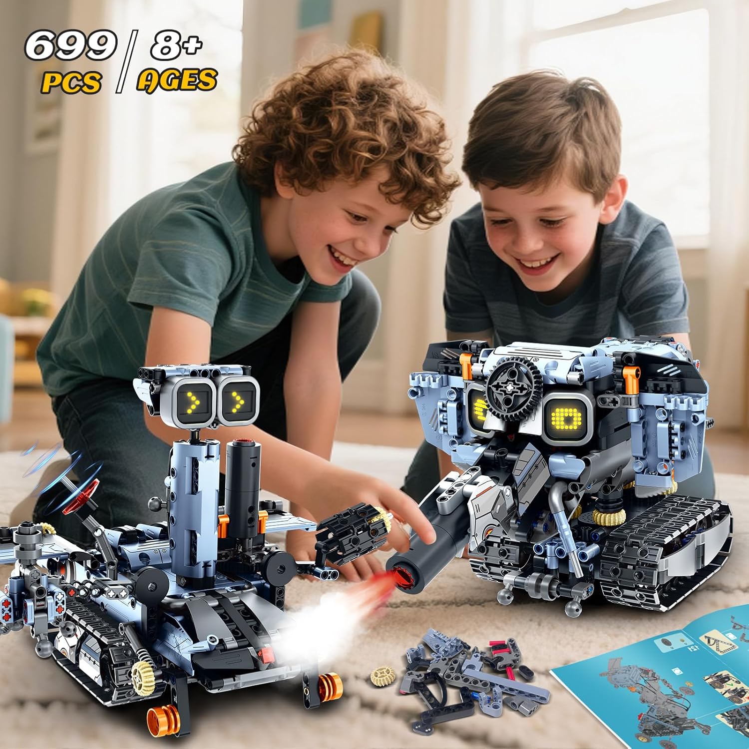 Thumbnail 6 de HiWEEGO Technik Roboter Bausatz 699 Stück 🤖