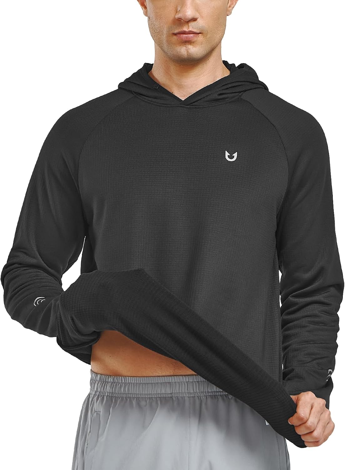 Detalle 2 de NORTHYARD Men’s Running Hoodie for cold runs