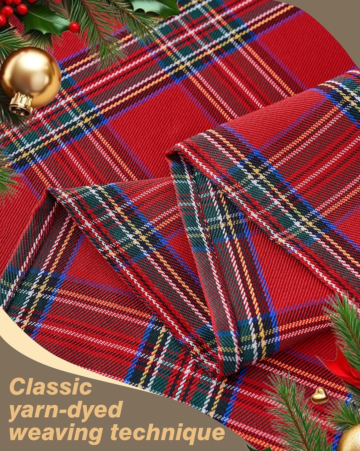 Detalle de HOMEPEAK Rectangular Tablecloth 60 x 84 Inch