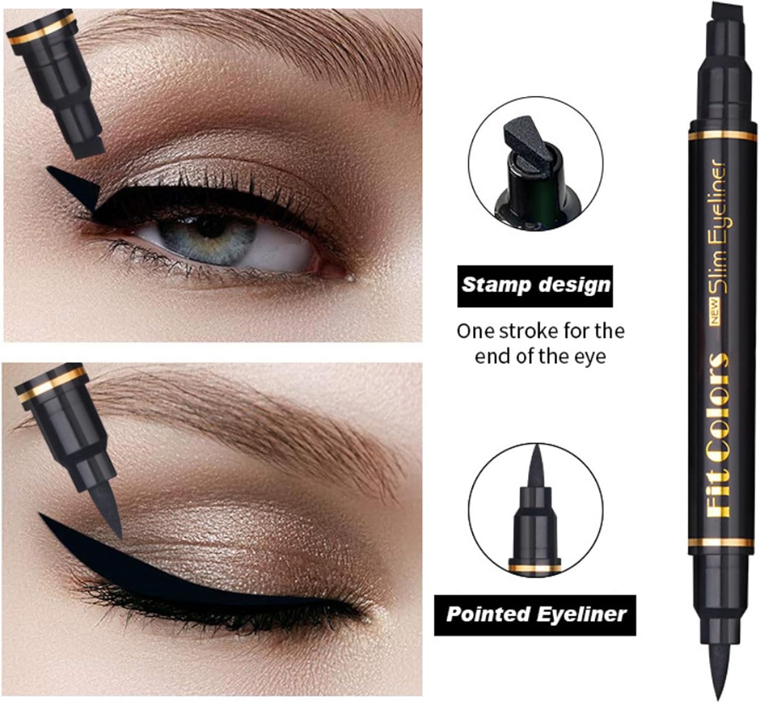 Thumbnail 3 de Sitovely Set da 6 matite per eyeliner liquido a doppia punta con stencil a forma di ali