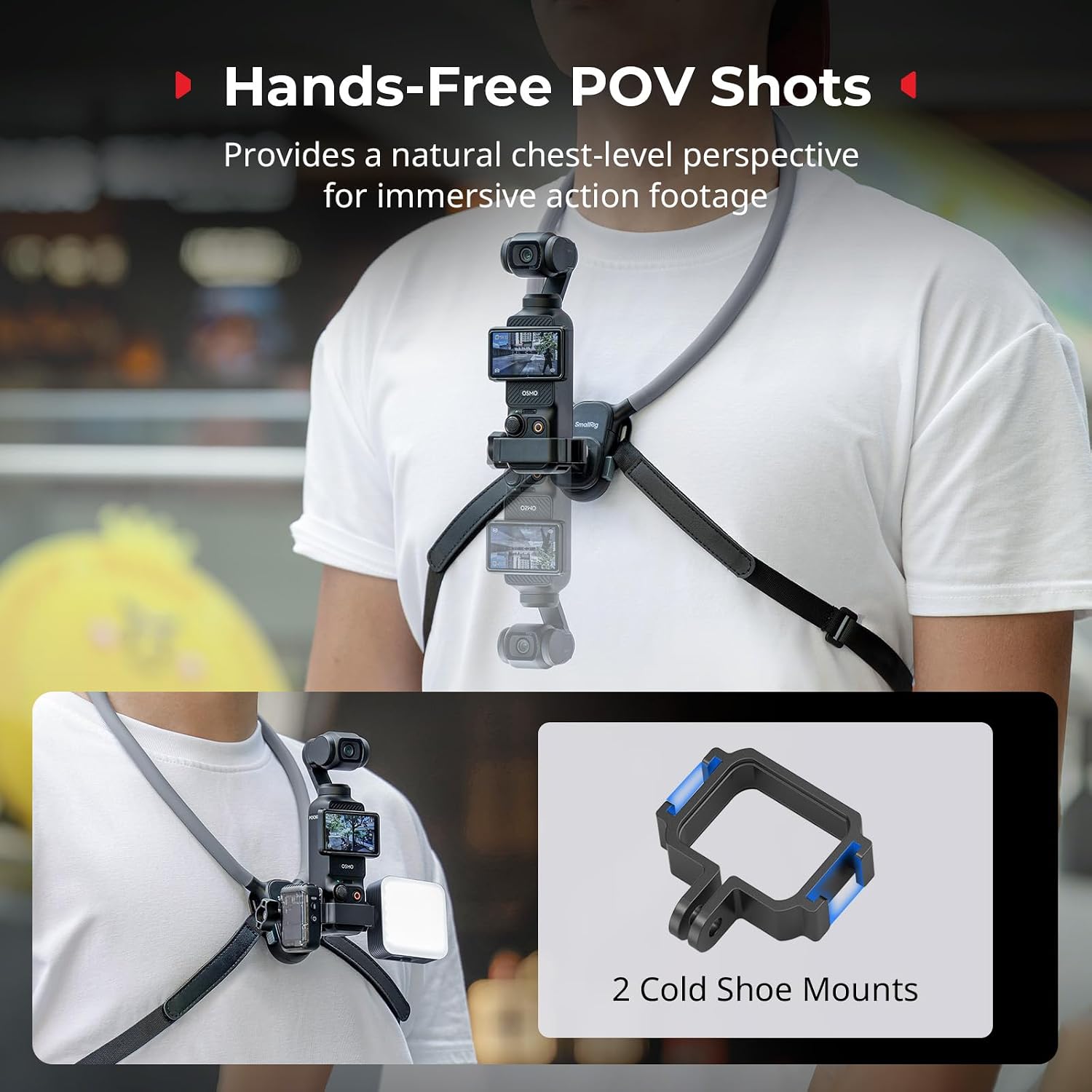 Thumbnail 3 de SMALLRIG Magnetic Neck Mount with Chest Strap 🎥