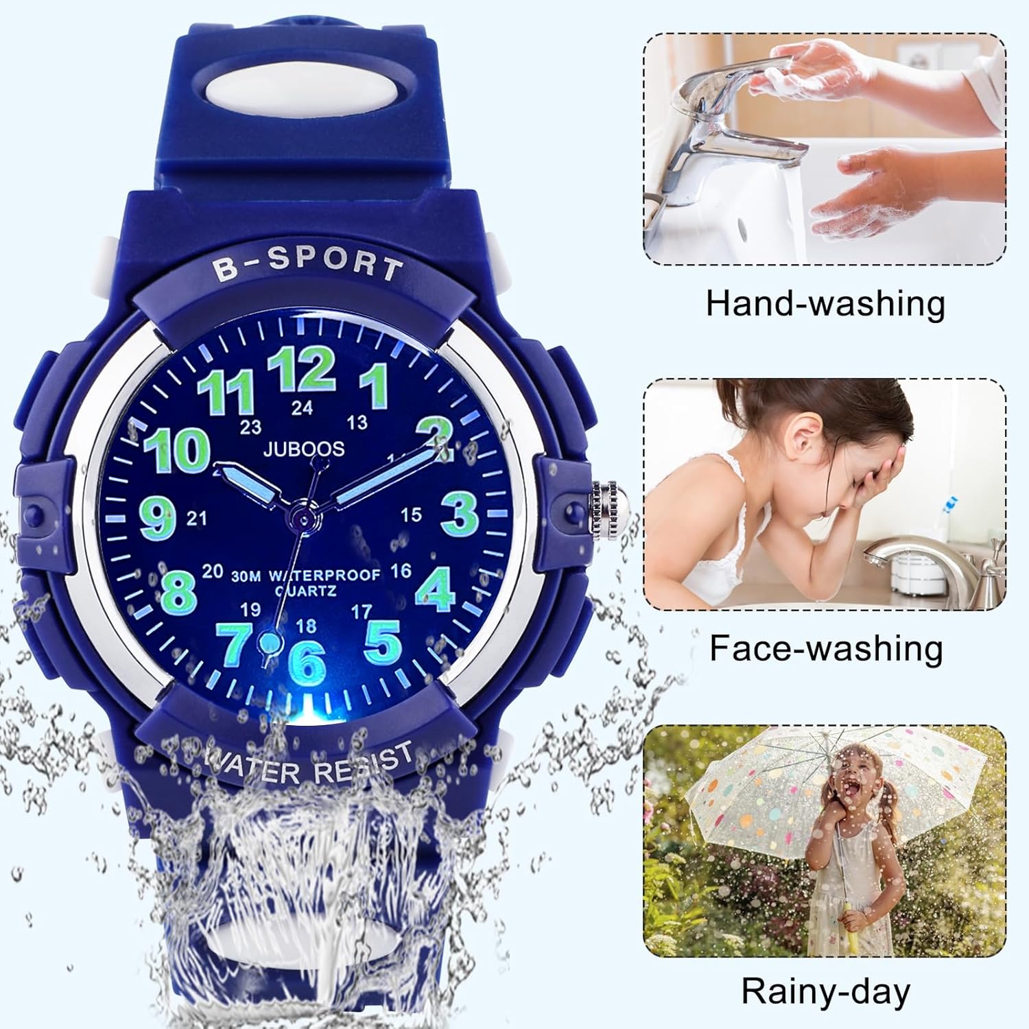 Detalle 2 de Juboos Reloj Analógico Niños 3 ATM