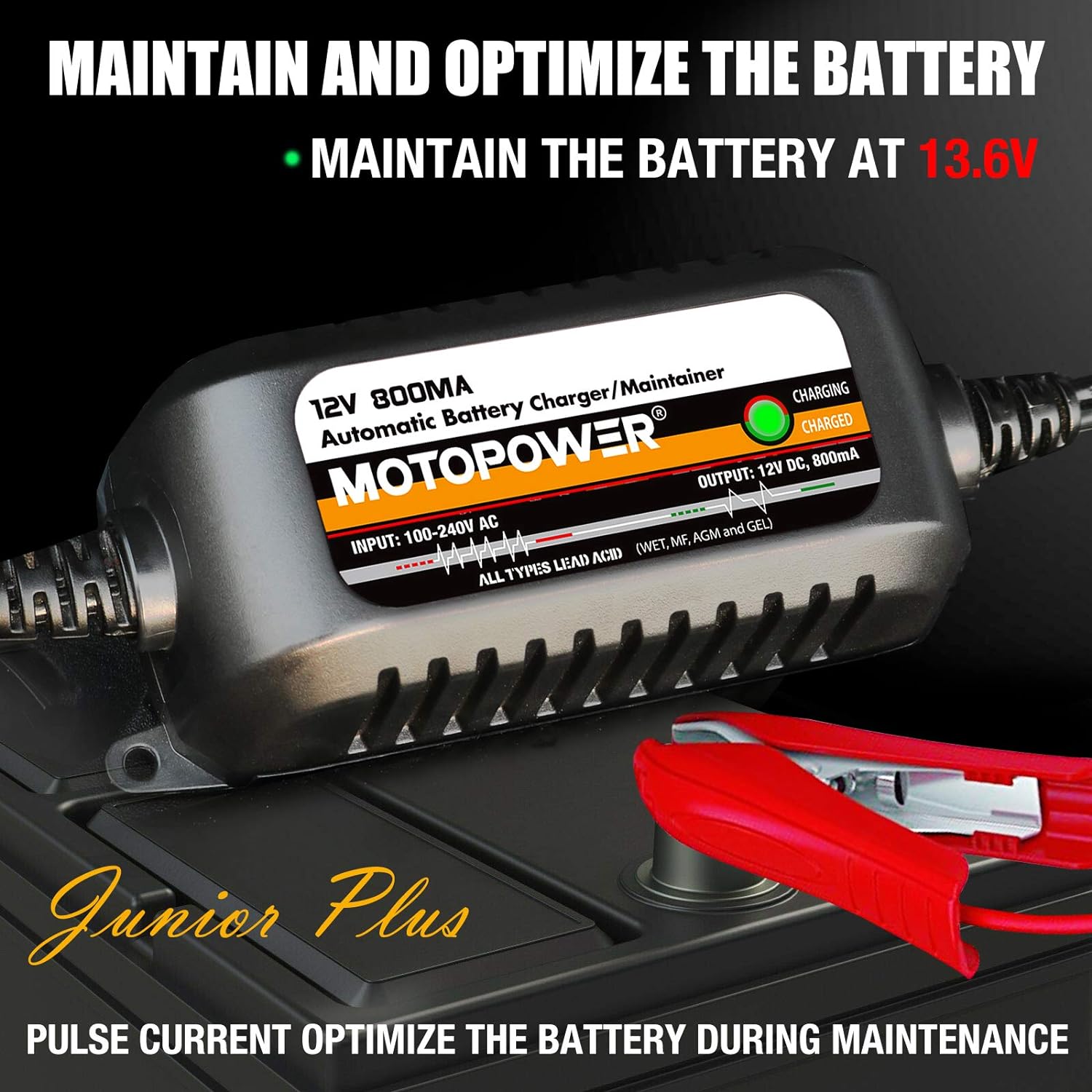 Thumbnail 2 de MOTOPOWER MP00205C 12V 800mA Battery Charger