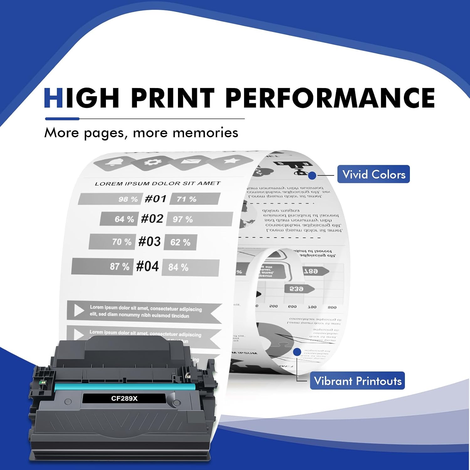 Detalle de Toner Bank CF289X 89X Black Toner Cartridge 2-Pack for HP LaserJet