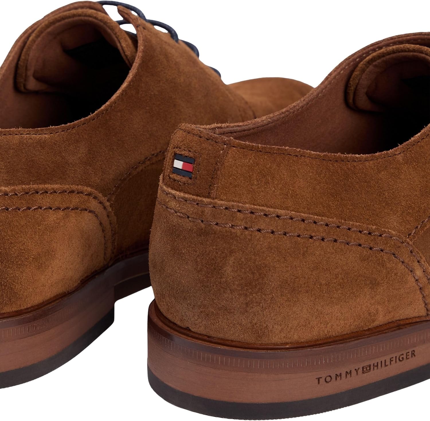 Detalle de Tommy Hilfiger Hilfiger Suede Dress Shoe Fm0fm05776 — Derby Uomo in pelle scamosciata