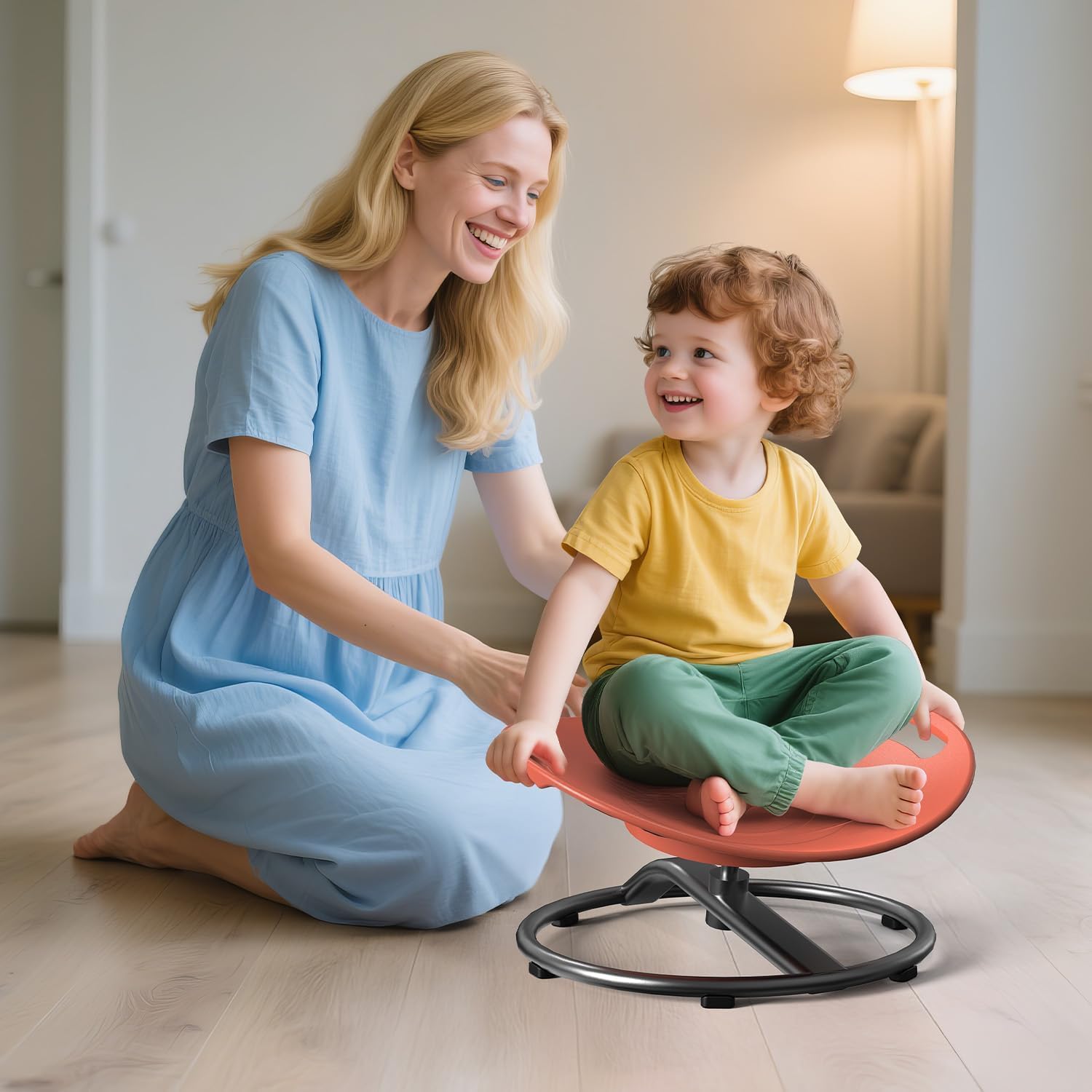 Thumbnail 1 de Pozoera Sensory Spinning Chair, 220-lb Capacity
