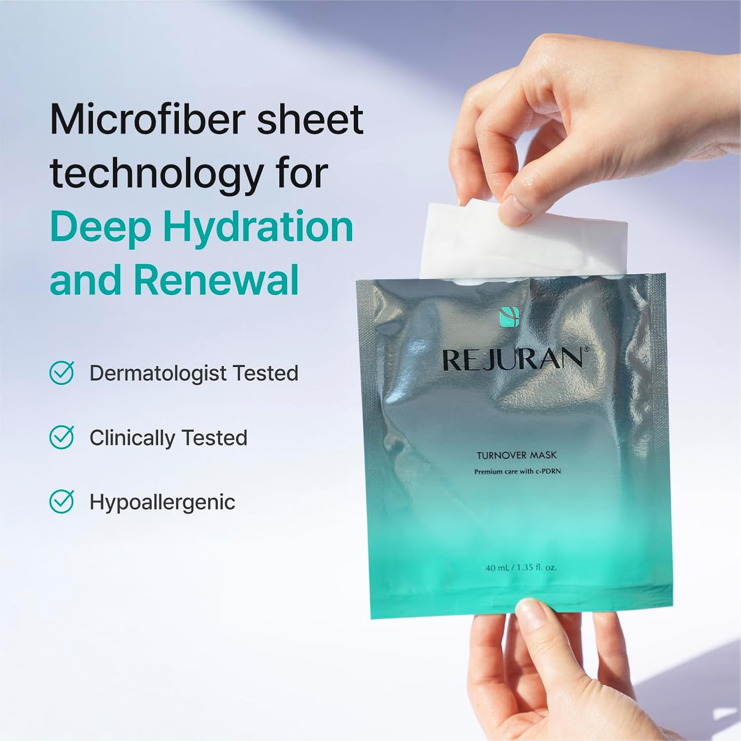 Thumbnail 4 de REJURAN Turnover Mask with c-PDRN (5ea) — Ultra Microfiber Sheet Mask for Firming, Hydration, Repair & Revitalization