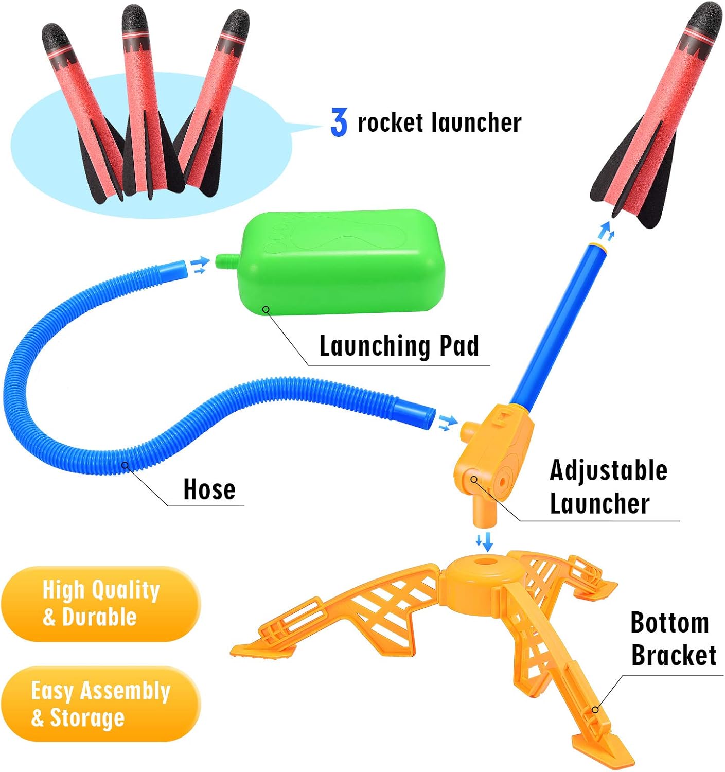 Thumbnail 2 de Raketen Spielzeug für Kinder 200 Fuß Reichweite