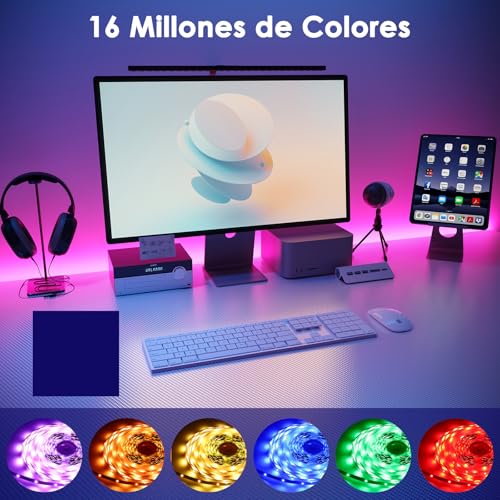 Detalle de HOVVIDA Tira LED 10m RGB (150 LEDs/Metro) — Iluminación versátil para cualquier espacio