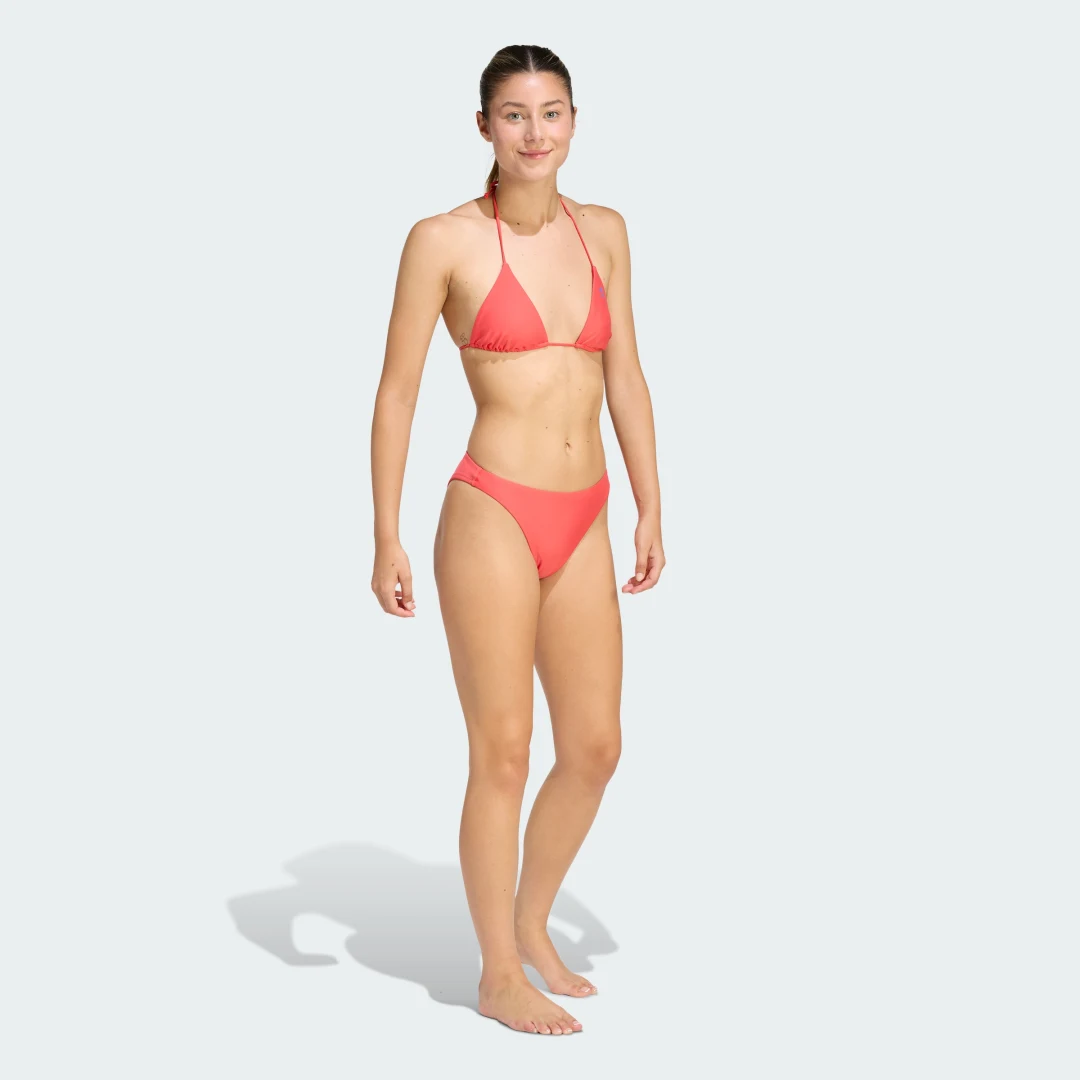 Detalle de Sujetador de bikini Adicolor de Adidas – Rojo