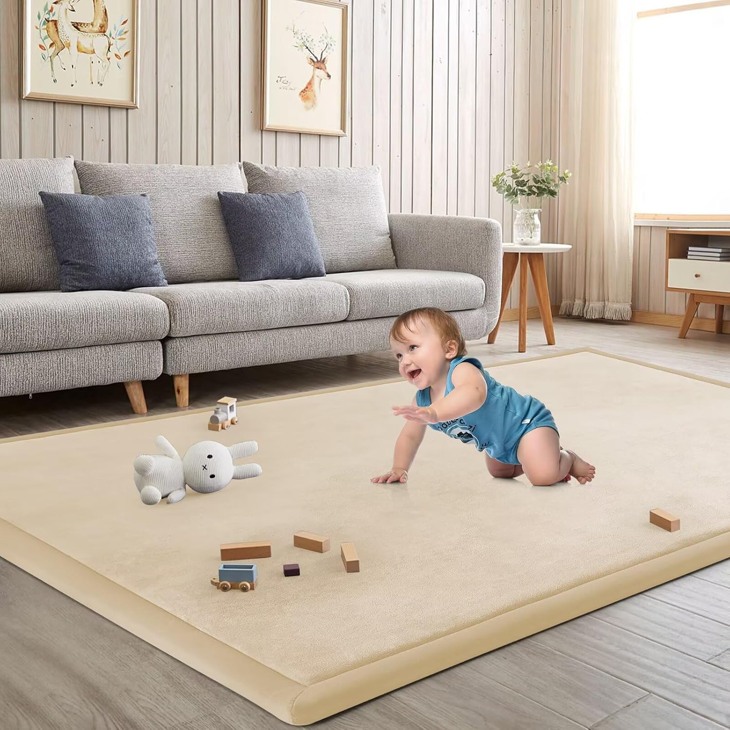 Detalle de ILPEOD Baby Play Mat, 1.3-Inch Thick