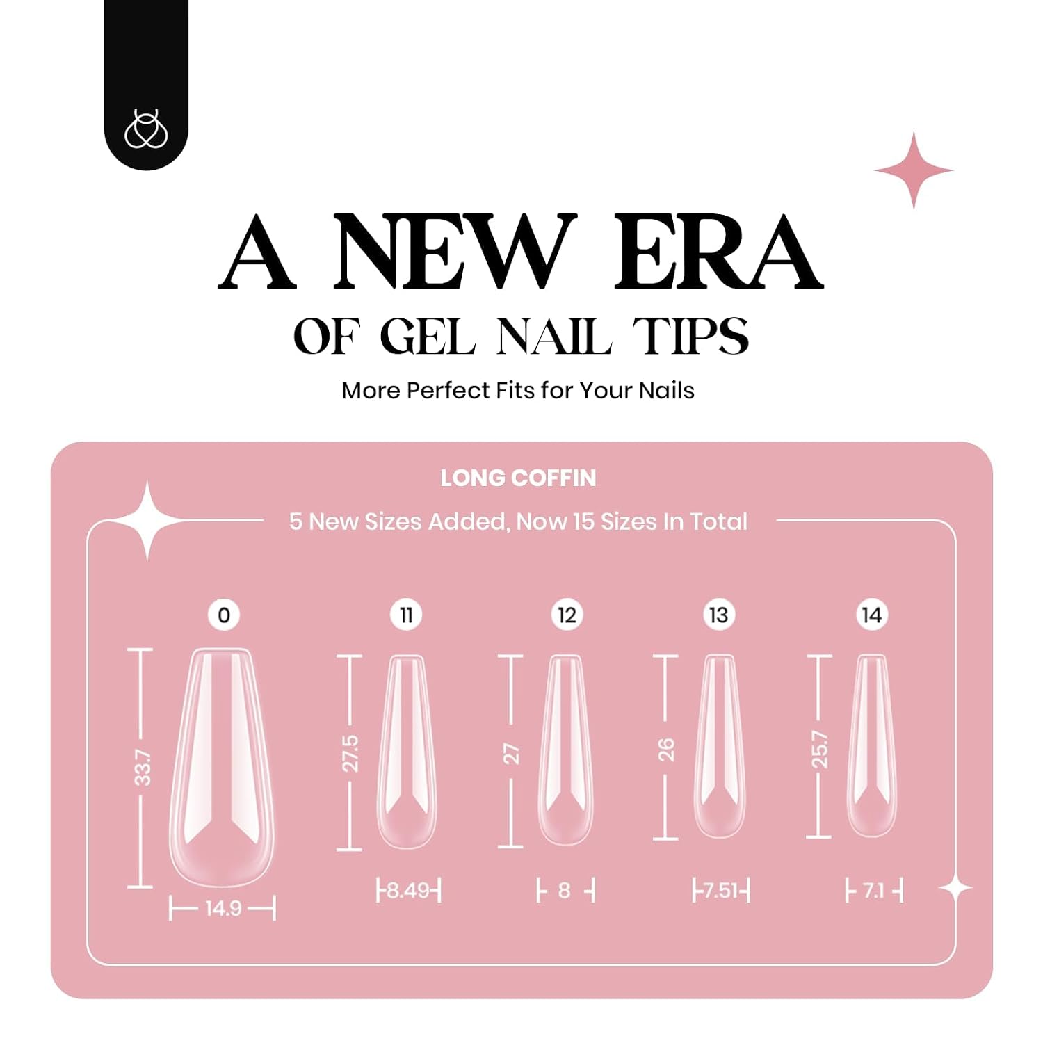 Detalle 2 de Beetles Gel-Nagel-Set: 600 lange Sargnagelspitzen, 5-in-1-Gelkleber, Rosa Gel, Decklack und Lampe