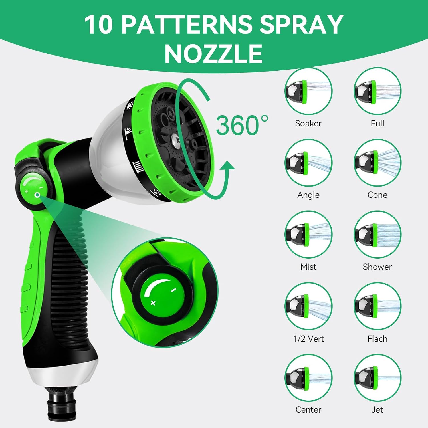 Detalle 2 de Yofidra 100FT Expandable Hose Pipe with 10-Pattern Spray Gun