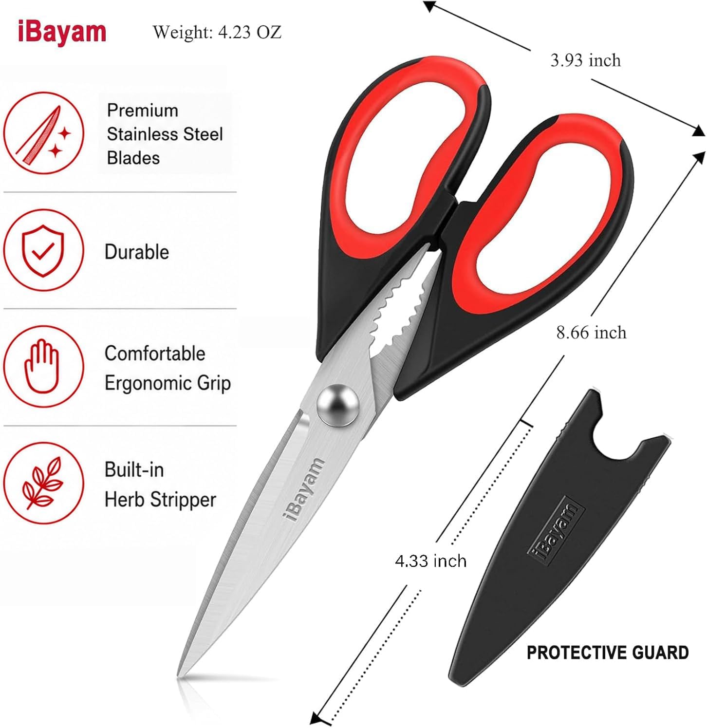Detalle 2 de Kitchen Shears 2-Pack multipurpose scissors for meat ✂