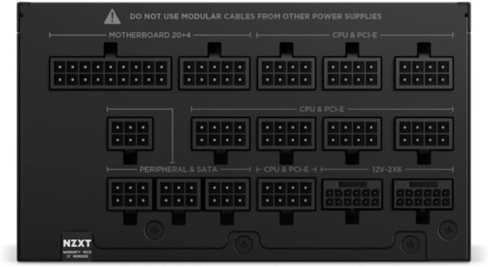 Detalle 2 de NZXT C1500 Platinum PA-5P1BB-EU 1500W ATX 3.1 Power Supply with Dual 12V-2x6